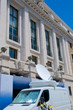 Satellite broadcast van, Rome, Italy