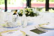 gedeckter Tisch