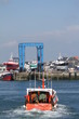 chalutiers dans le port du guilvinec,bretagne