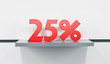 sale at 25 percent