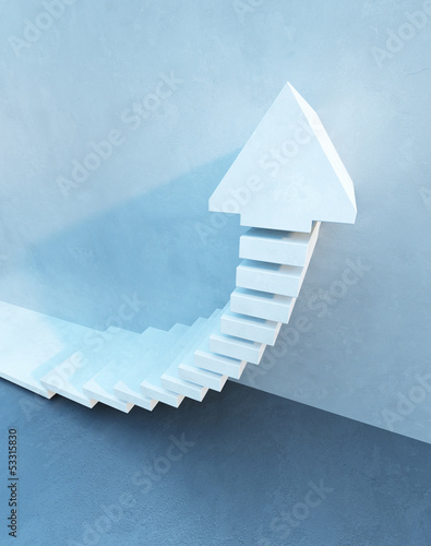 Illustration: stairs going upward stairs going upward
