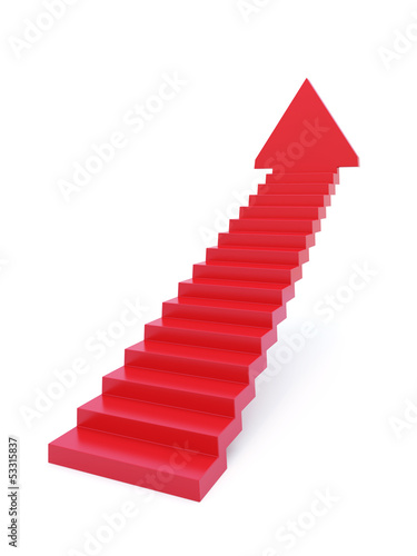 Illustration: stairs going upward stairs going upward