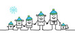 Vecteur : winter family winter family