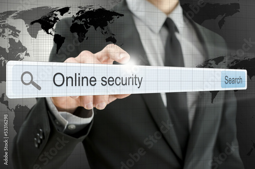 Photo: Online security written in search bar Online security written in search bar