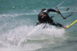 Kitesurfer in Aktion