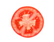 slice of tomato isolated close-up