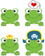 Set of Frog Heads.Collection
