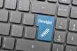 Photo: Design on keyboard Design on keyboard