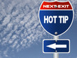 Photo: Hot tip road sign Hot tip road sign