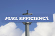 Fuel efficiency road sign