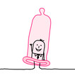 man & condom
