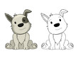 Vector: Cartoon puppy Cartoon puppy