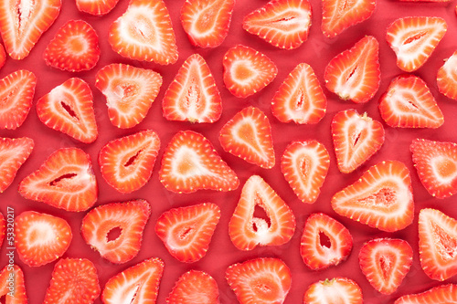 Photo: Sliced strawberries pattern Sliced strawberries pattern