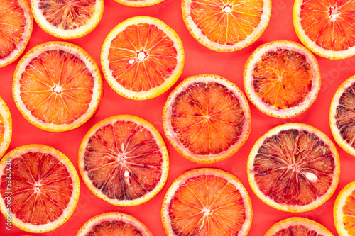 Photo: Sliced blood oranges pattern Sliced blood oranges pattern