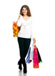 girl with shopping bags