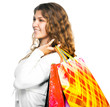 girl with shopping bags