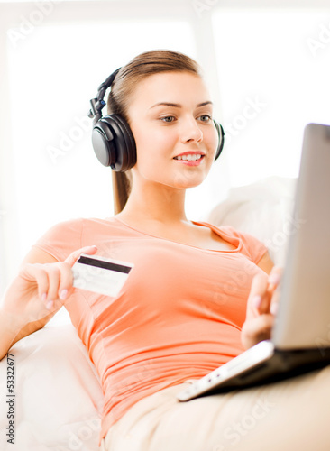Photo: woman with headphones woman with headphones