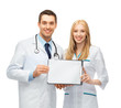 two young attractive doctors