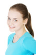 Photo: Portrait of happy beautiful woman Portrait of happy beautiful woman