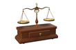 Waage Gold Holz