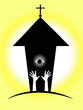 illustrazione vettoriale, simbolo della religione cristiana