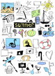 summer doodle set