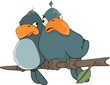 Birdies. Cartoon