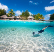 Photo: Man swimming underwater Man swimming underwater