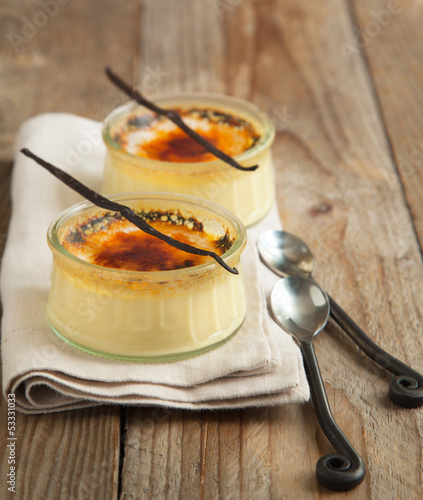 Photo: Vanilla bean Creme brulee Vanilla bean Creme brulee