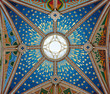 canvas print picture - Madrid - Modern frescos in Almudena cathedral