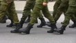 Soldiers marching