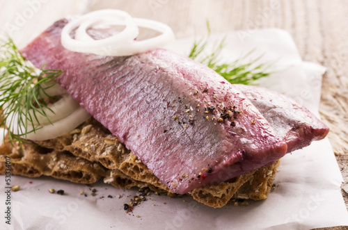 Photo: pickled fish fillet pickled fish fillet