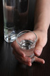 Problem of alcoholism close-up