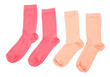 Colorful socks isolated on white
