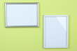 Photo: Photo frames on wall background Photo frames on wall background