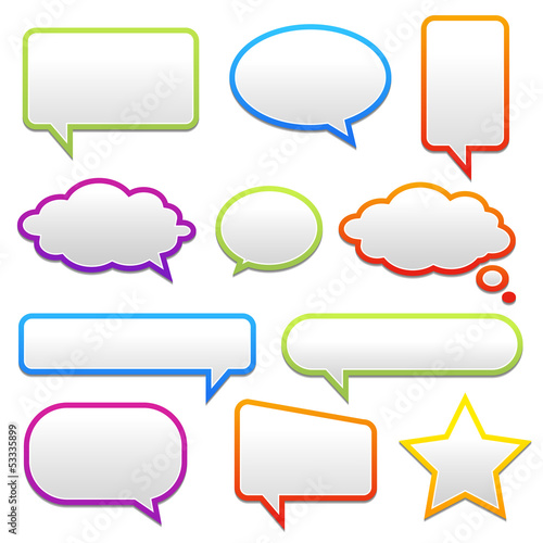 Vector: pop-up bubble with shadow on white background pop-up bubble with shadow on white background