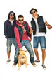 Rappers guys with pitbull dog