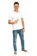 Casual man with white t-shirt