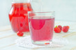 drink from strawberry