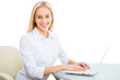Photo: Young business woman using laptop Young business woman using laptop