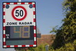 Radar pédagogique en entrée d'agglomération