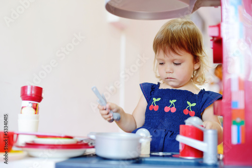 Photo: playing toddler girl playing toddler girl