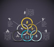 Infographic sport background