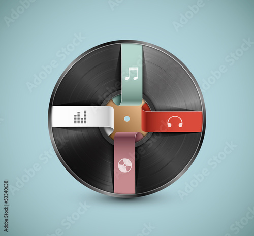 Vector: Musical infographic Musical infographic