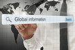 Global information written in search bar