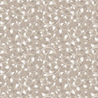 Seamless beige pattern with leaves. Vector illustration.