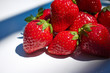 Foto: Some fresh strawberry isolated on white background Some fresh strawberry isolated on white background