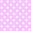 Pink and White Polka Dot and Stripes Fabric Background