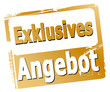 Vektor: Exklusives Angebot Exklusives Angebot