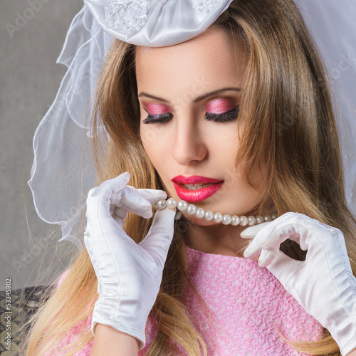 Photo: Beautiful young woman portrait Beautiful young woman portrait